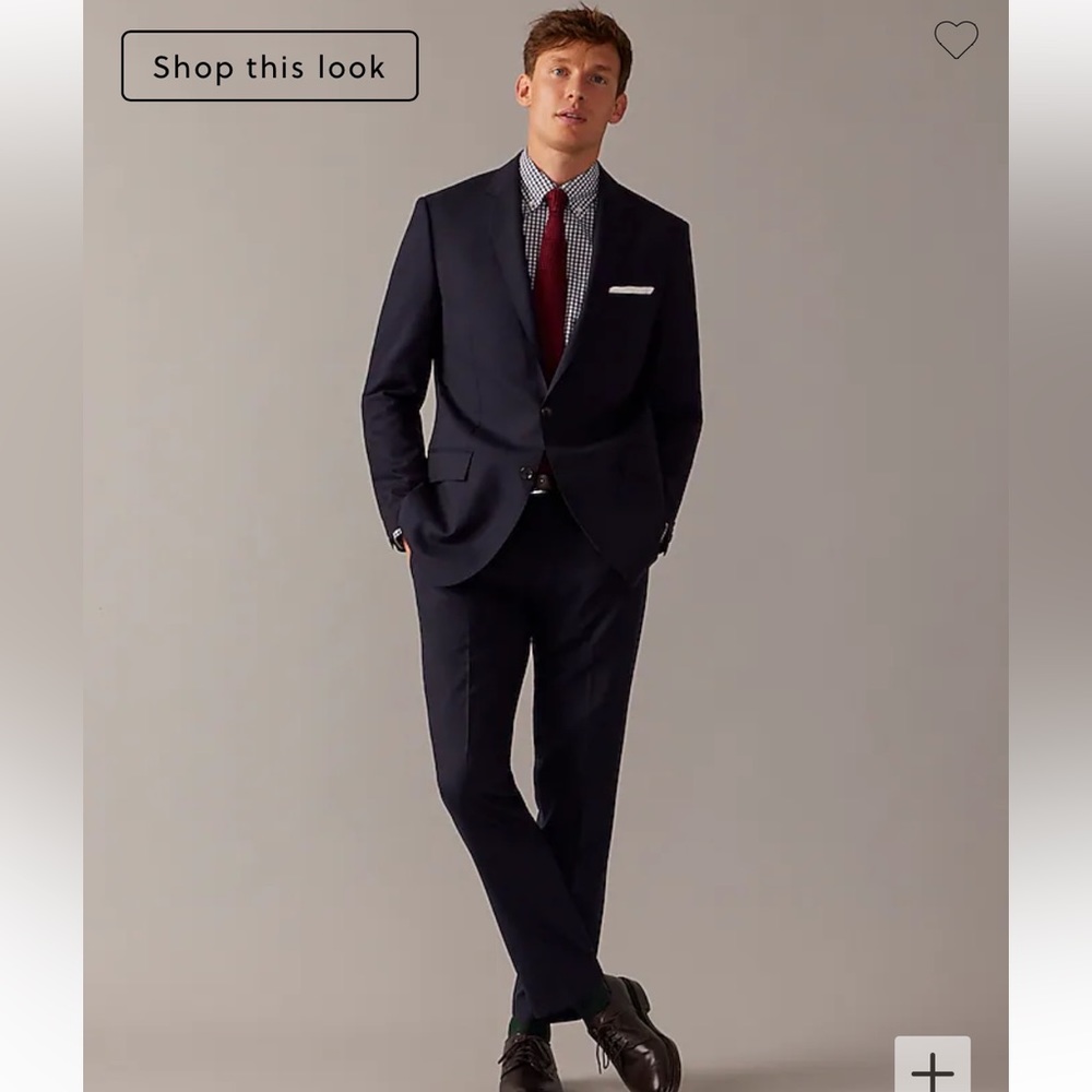 Ludlow Slim-fit suit jacket with double vent in Italian wool